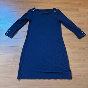 Lilly Pulitzer Navy Blue Dress with Gold Details
